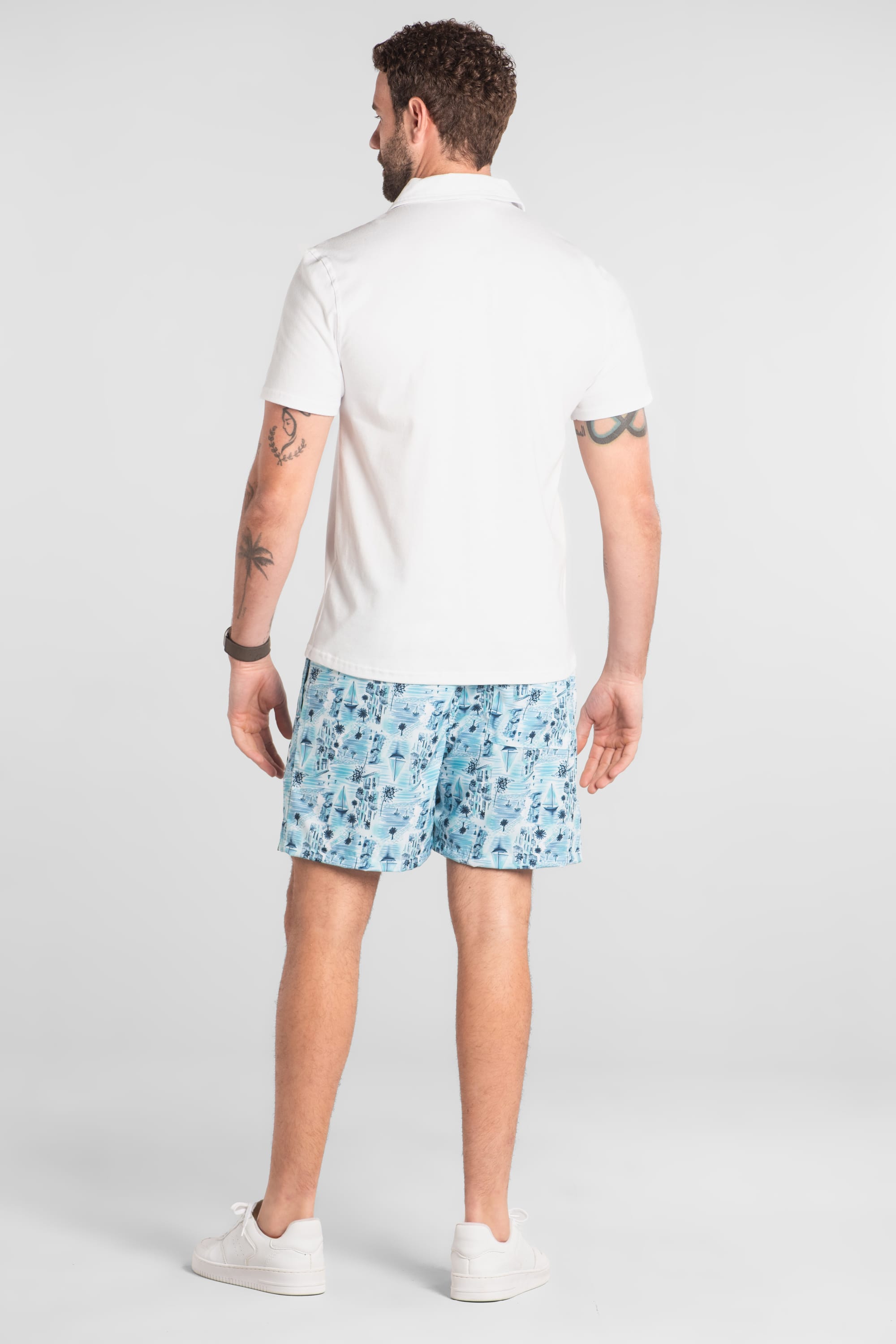 Camisa Polo Masculina Piquet com Elastano (Branco) The Philippines - Imagem 6